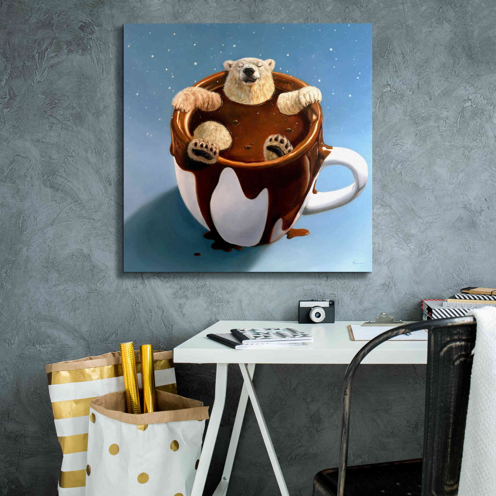 'Chocolate Spa' by Lucia Heffernan, Canvas Wall Art,26x26