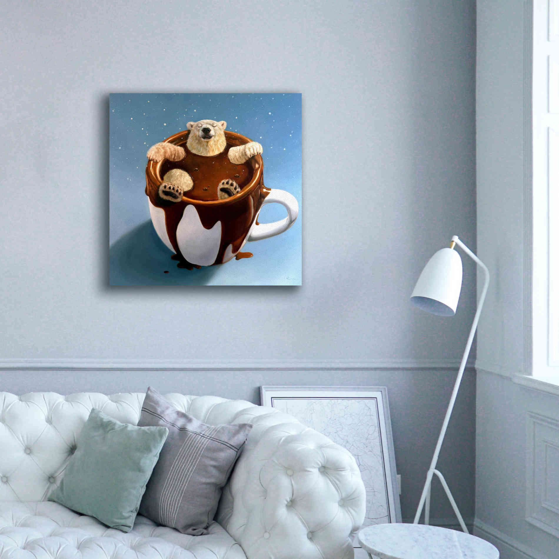 'Chocolate Spa' by Lucia Heffernan, Canvas Wall Art,37x37