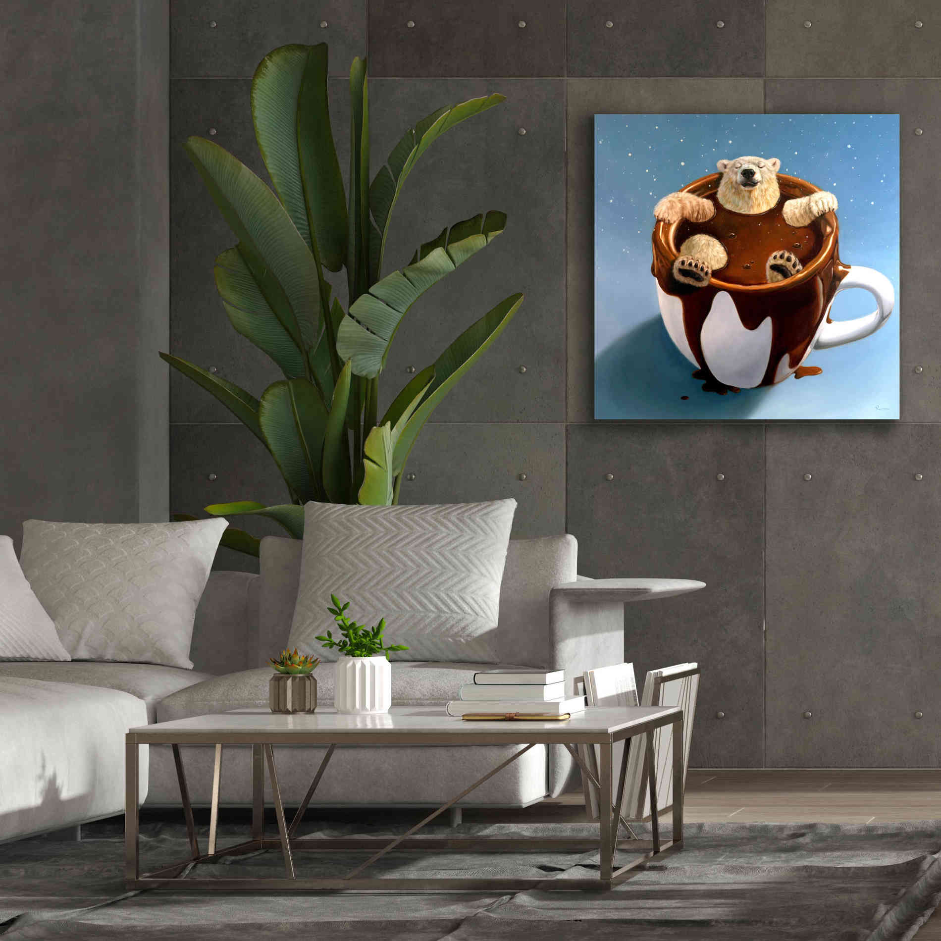 'Chocolate Spa' by Lucia Heffernan, Canvas Wall Art,37x37