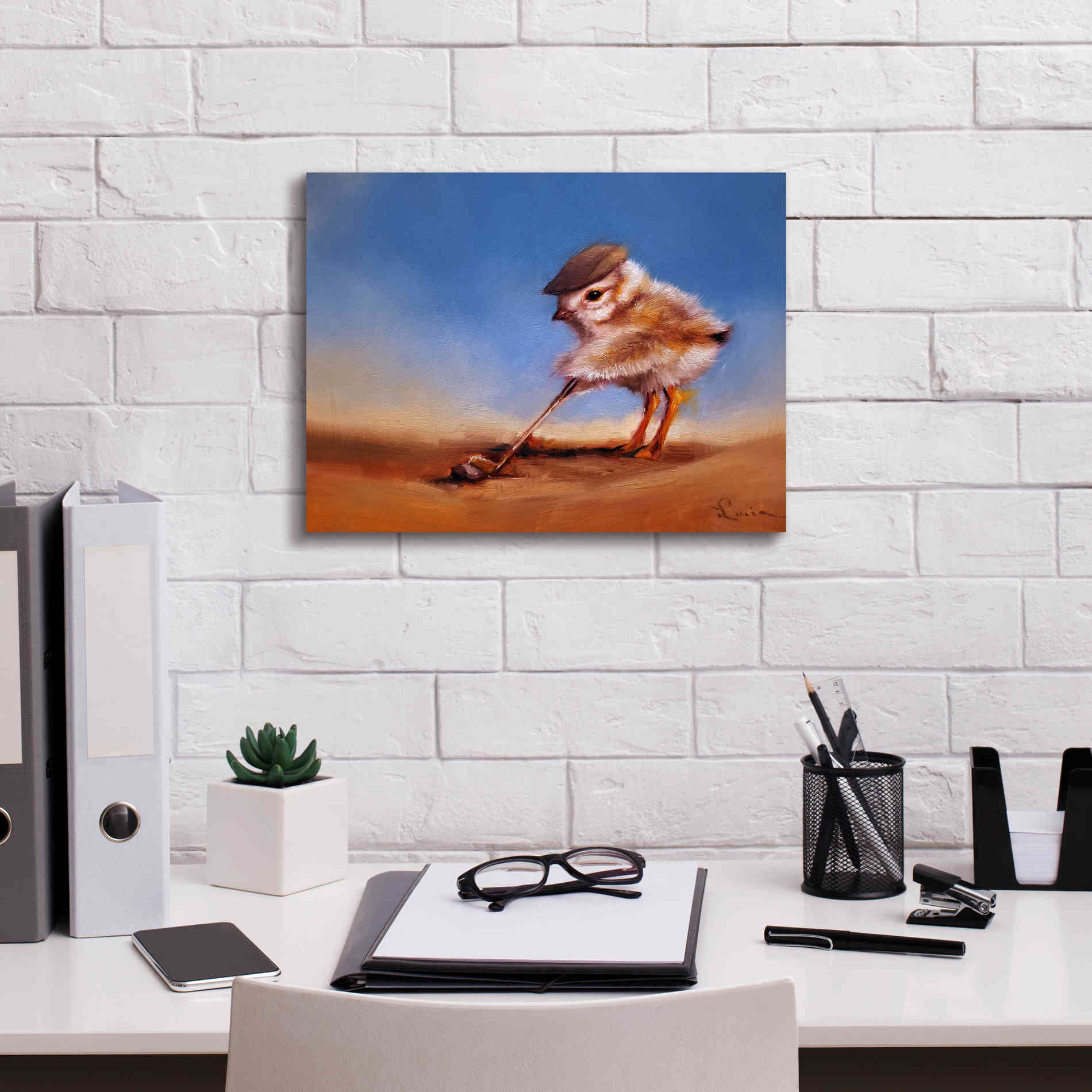 'Birdie Shot' by Lucia Heffernan, Canvas Wall Art,16x12