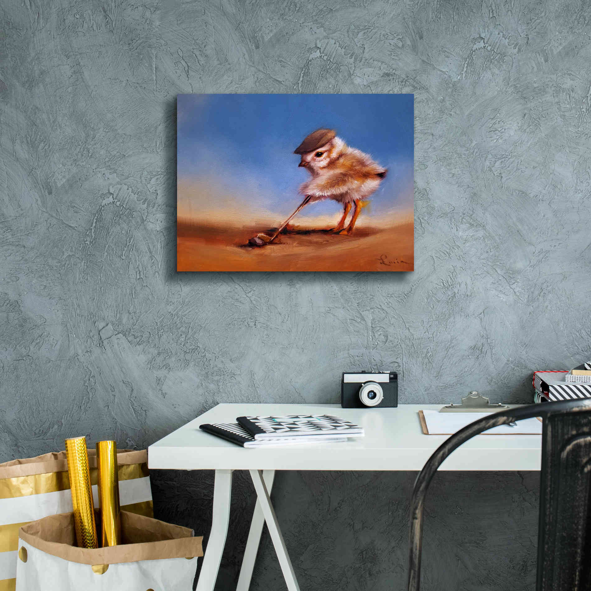 'Birdie Shot' by Lucia Heffernan, Canvas Wall Art,16x12