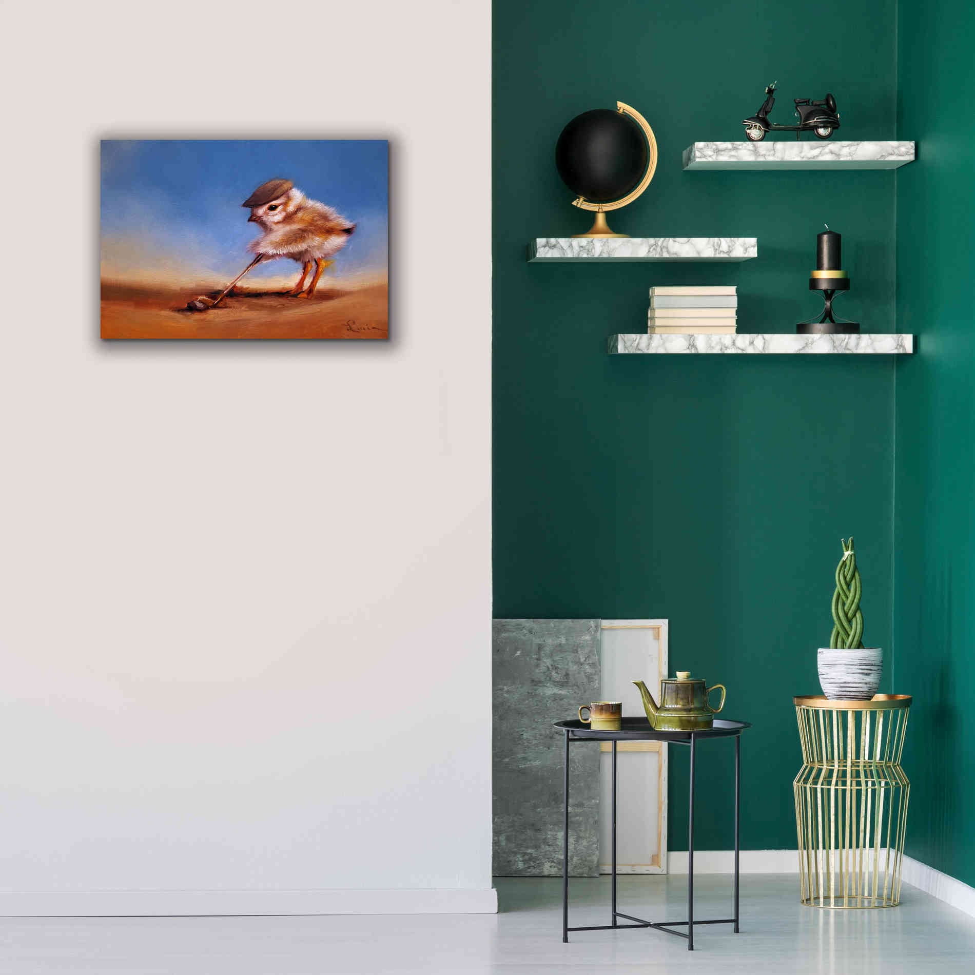 'Birdie Shot' by Lucia Heffernan, Canvas Wall Art,26x18