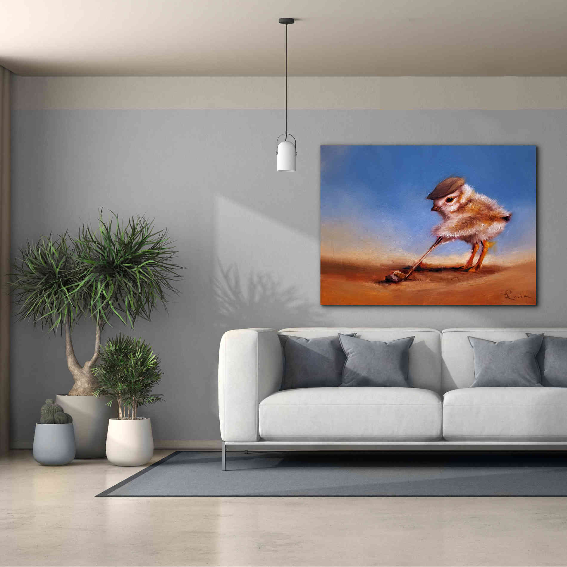'Birdie Shot' by Lucia Heffernan, Canvas Wall Art,54x40