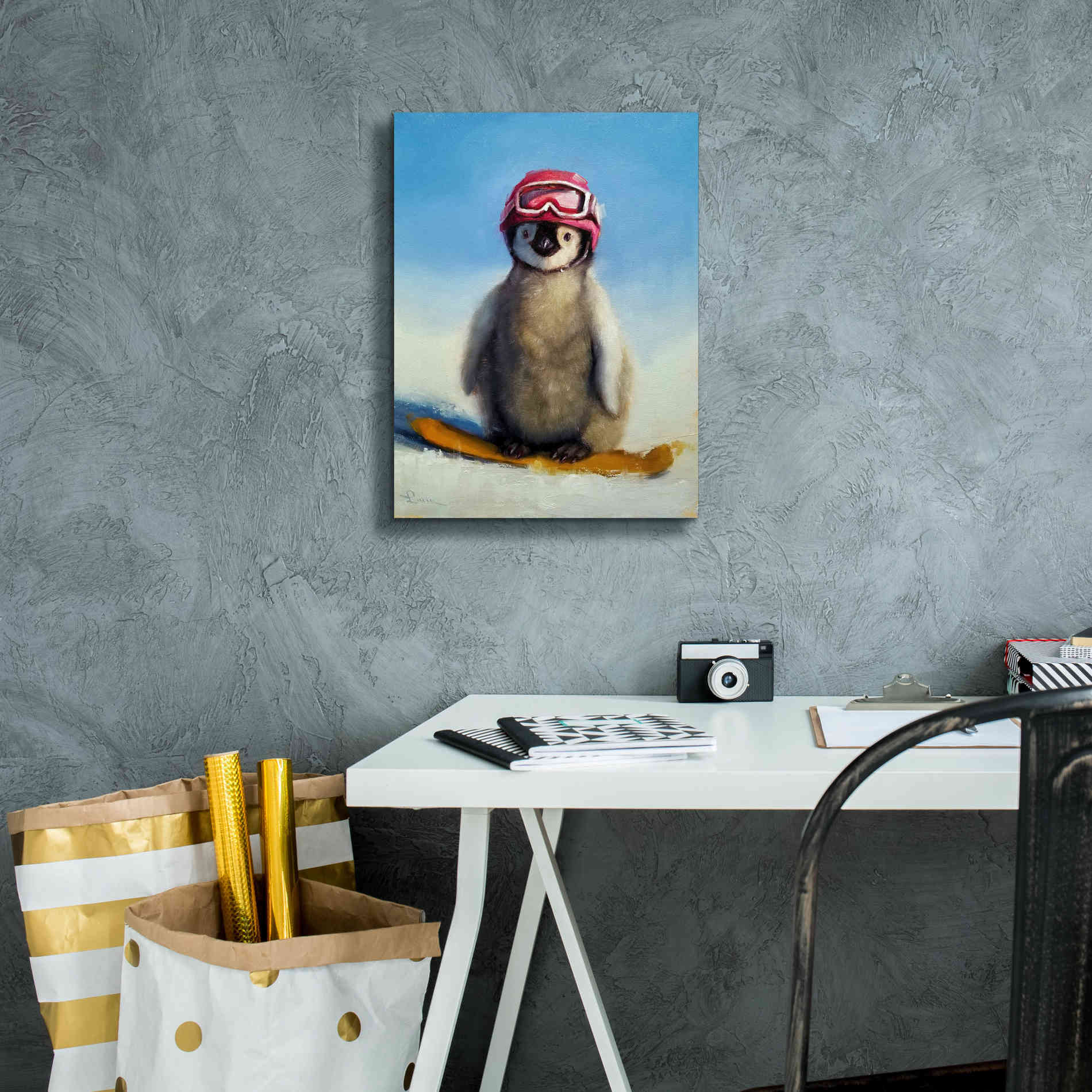 'Snowboard Chic' by Lucia Heffernan, Canvas Wall Art,12x16