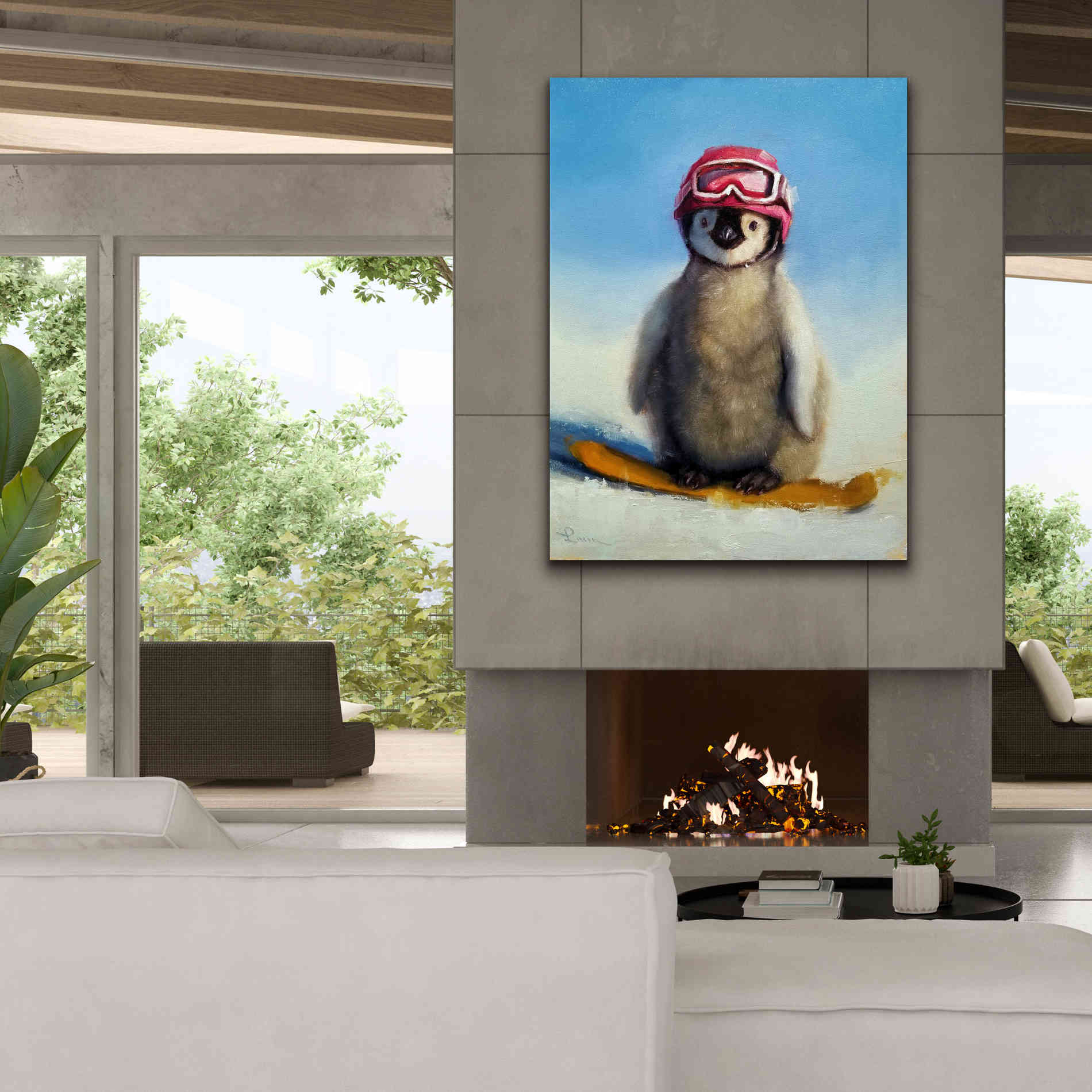 'Snowboard Chic' by Lucia Heffernan, Canvas Wall Art,40x54