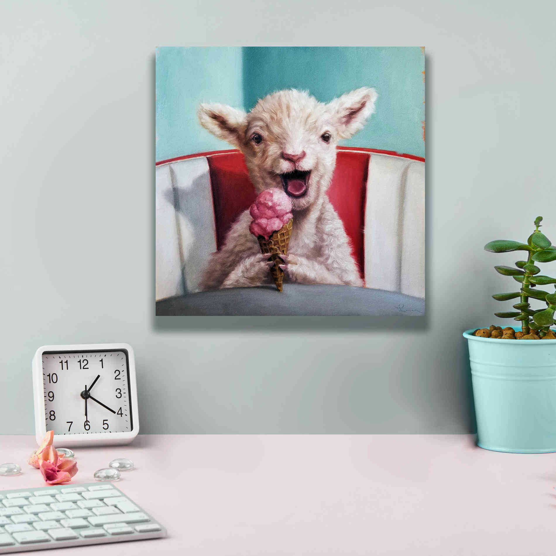 'Kiddie Cone' by Lucia Heffernan, Canvas Wall Art,12x12
