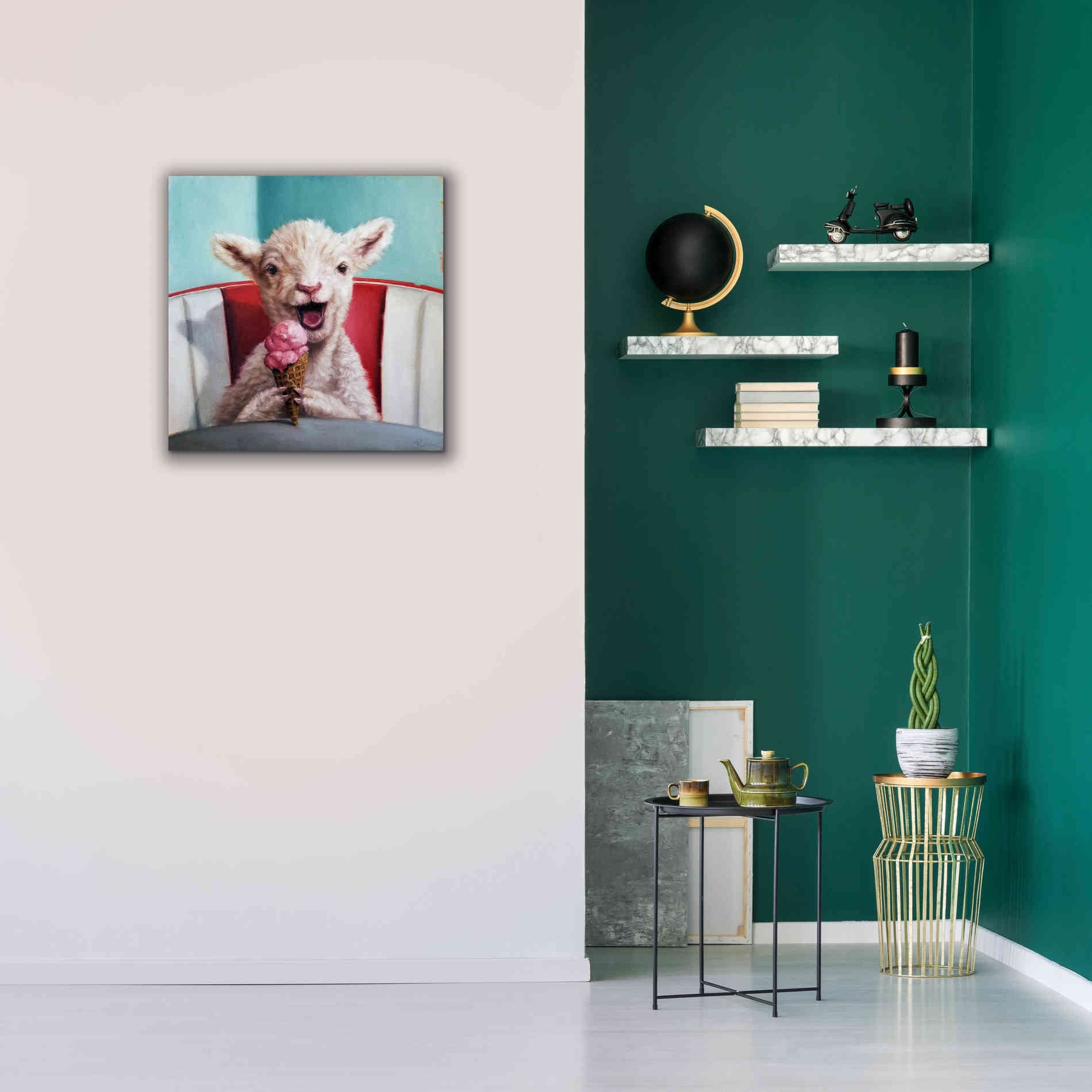 'Kiddie Cone' by Lucia Heffernan, Canvas Wall Art,26x26