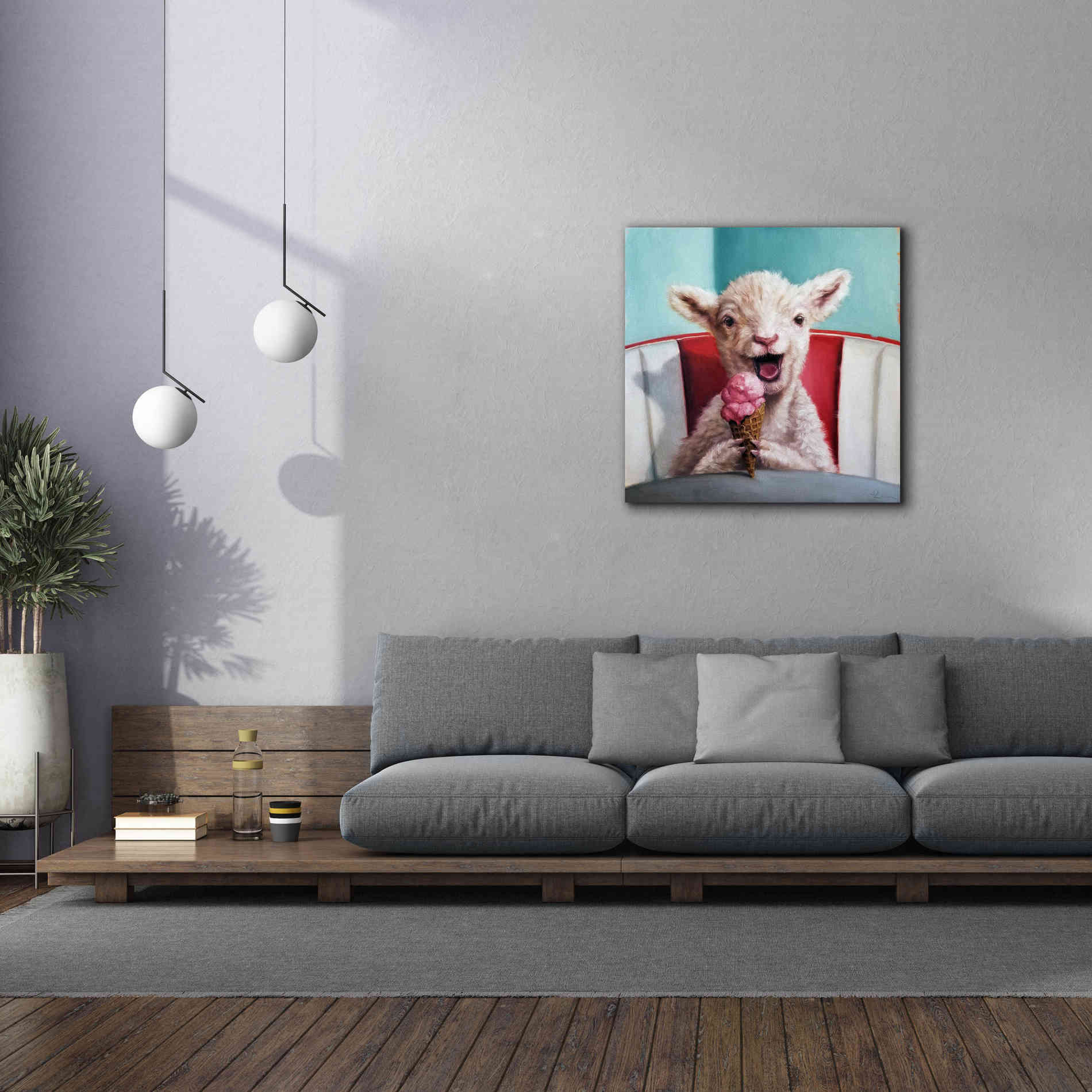 'Kiddie Cone' by Lucia Heffernan, Canvas Wall Art,37x37