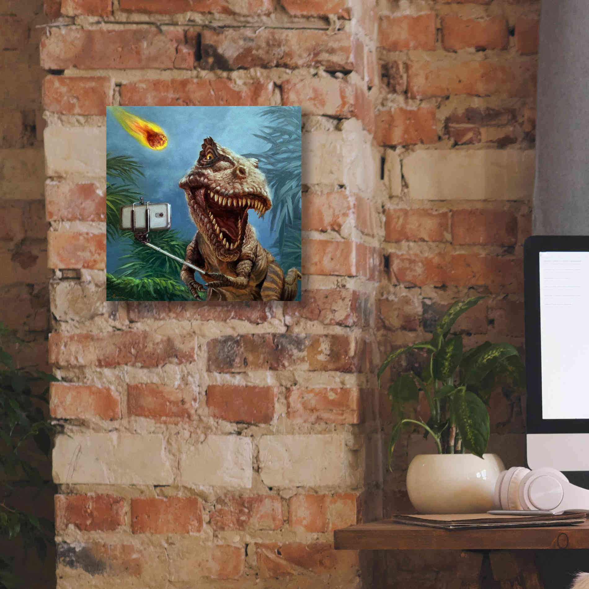 'Last Selfie' by Lucia Heffernan, Canvas Wall Art,12x12