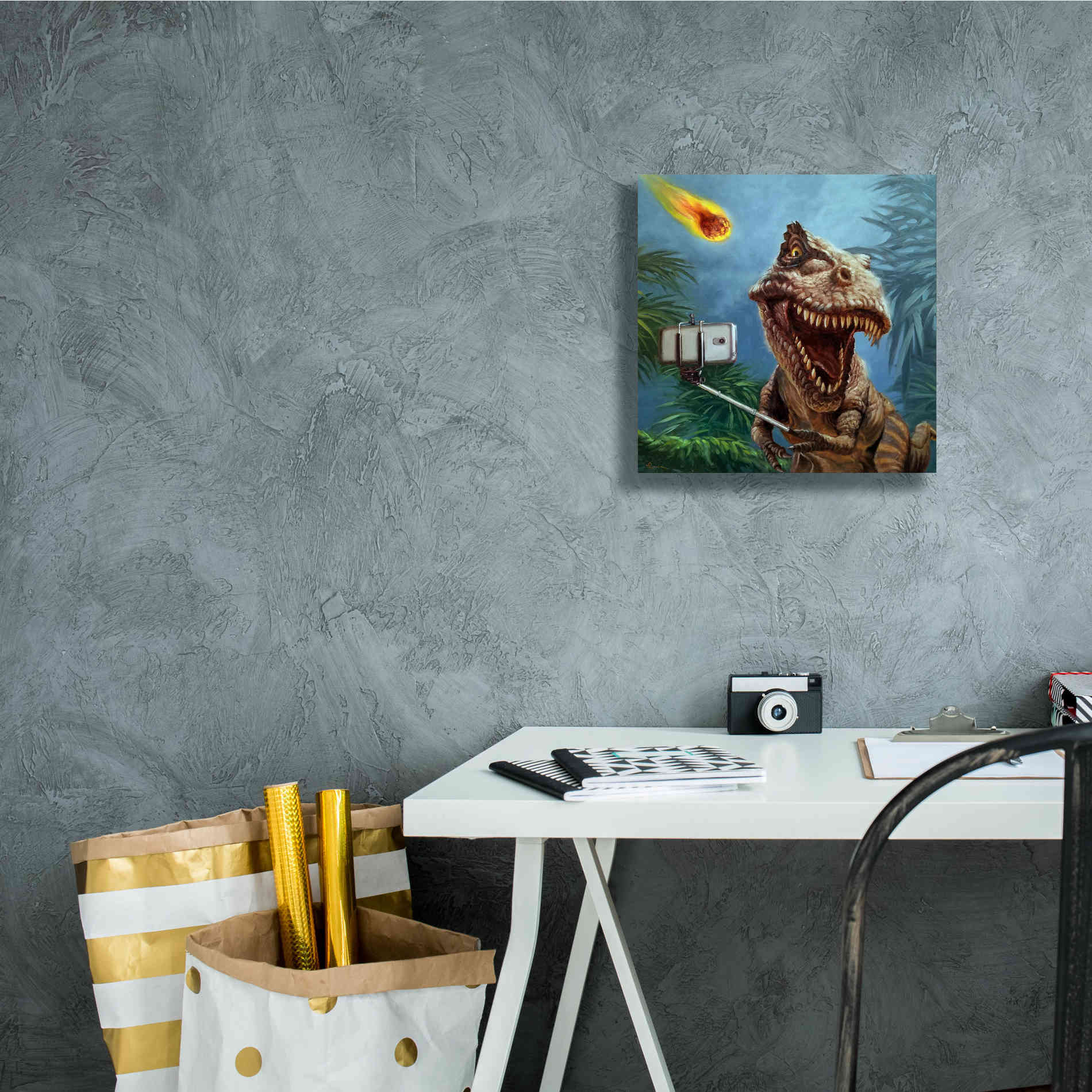 'Last Selfie' by Lucia Heffernan, Canvas Wall Art,12x12