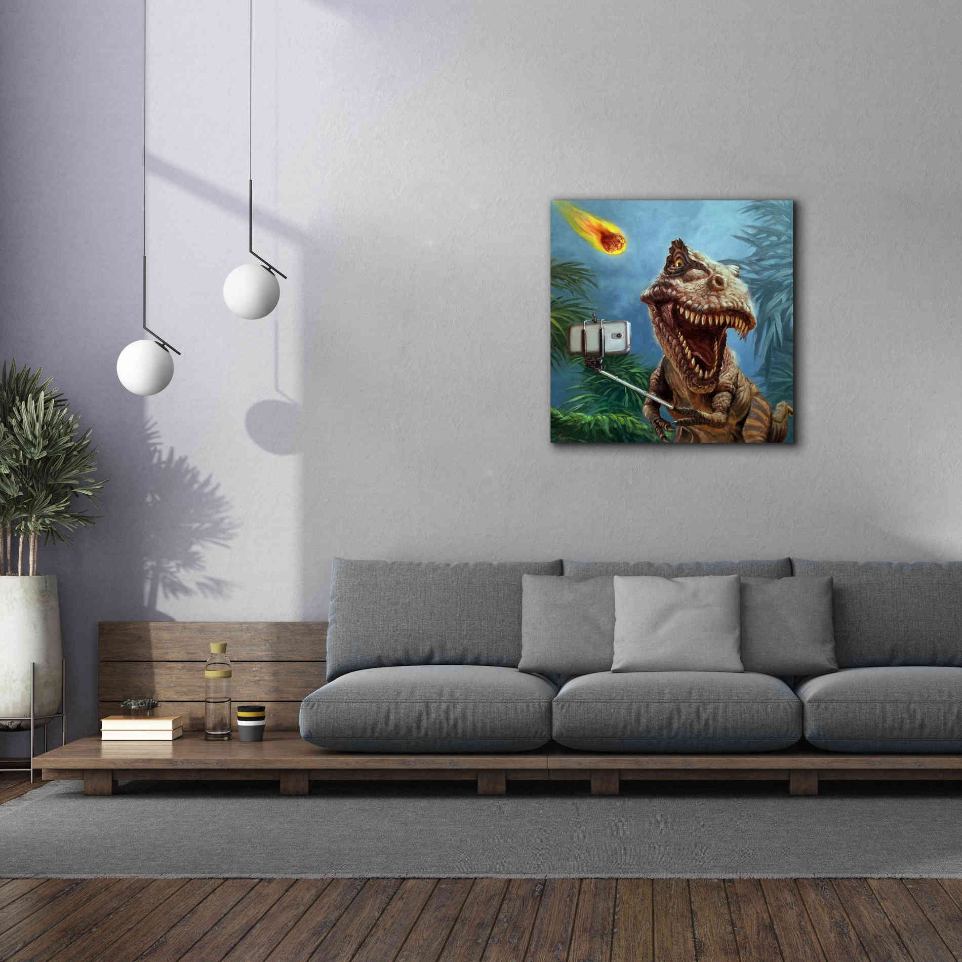 'Last Selfie' by Lucia Heffernan, Canvas Wall Art,37x37