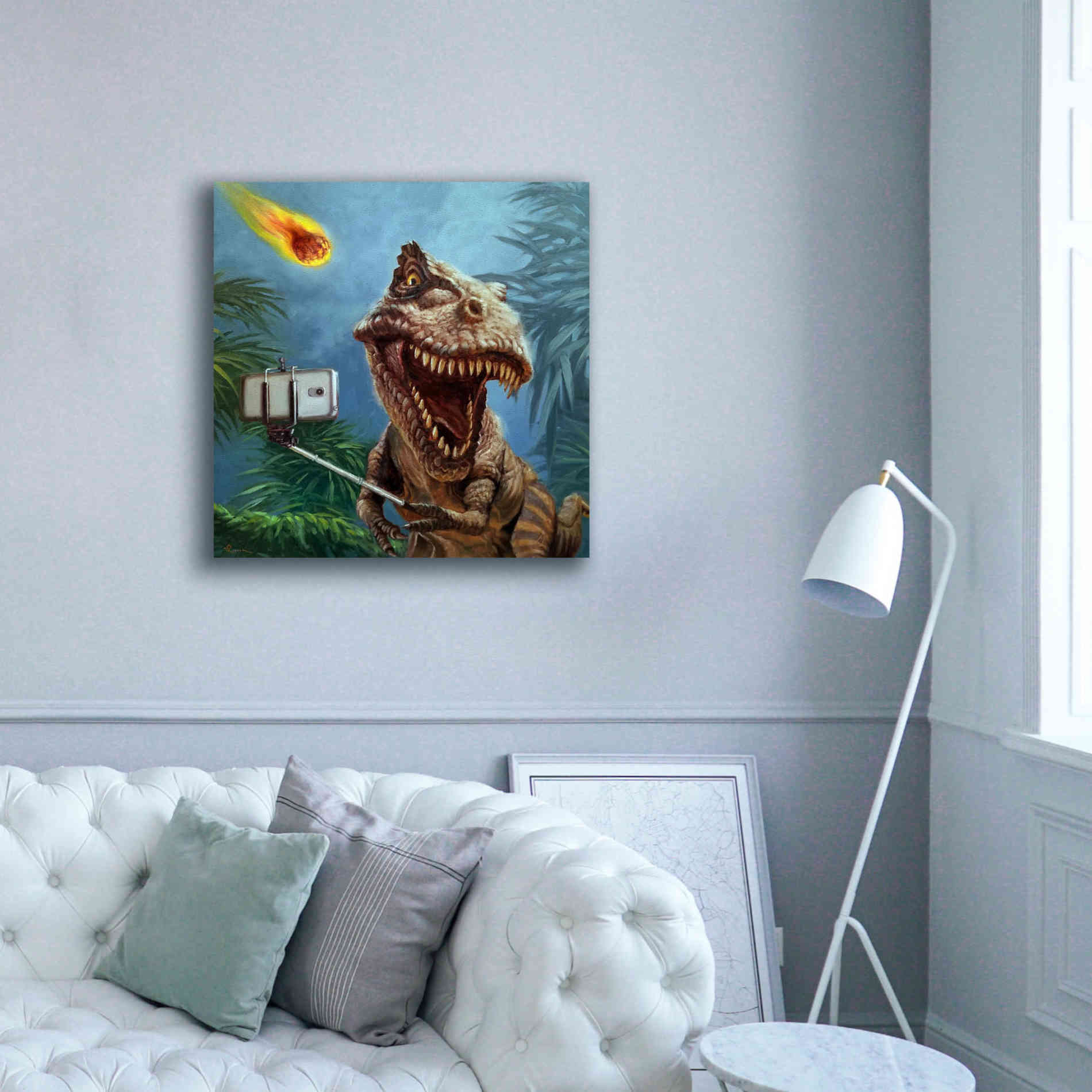 'Last Selfie' by Lucia Heffernan, Canvas Wall Art,37x37