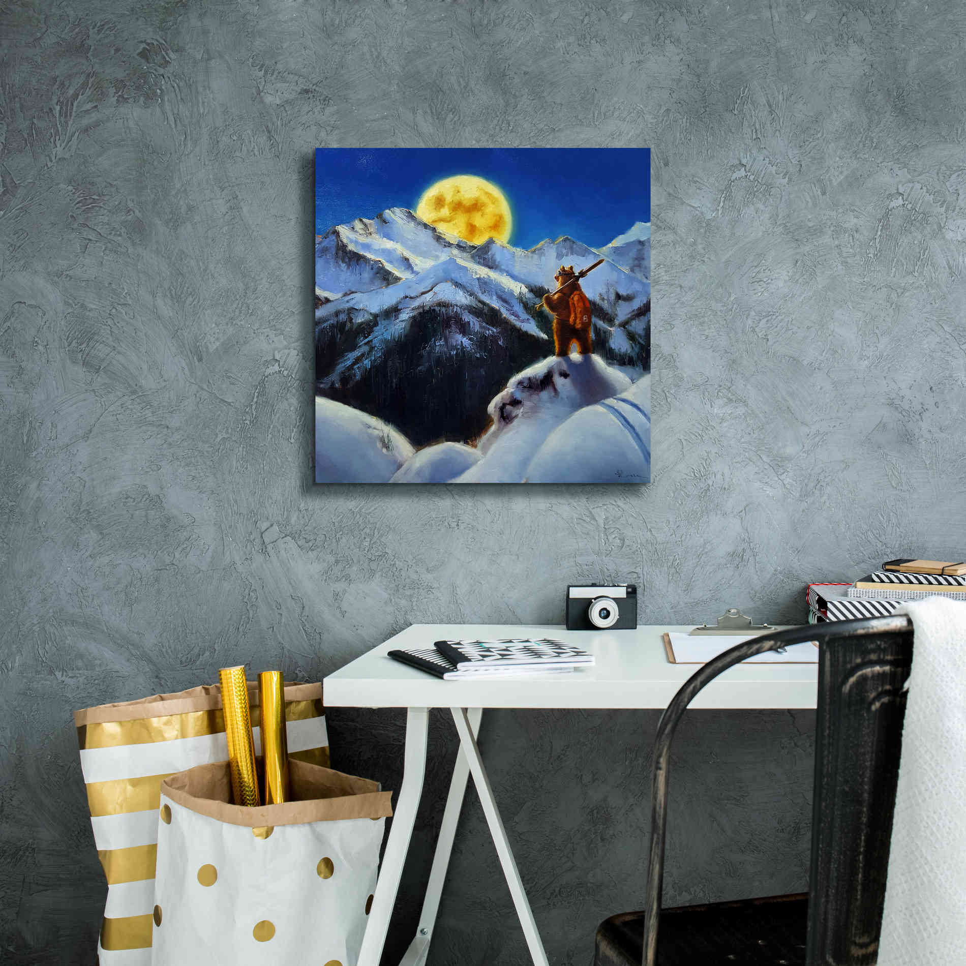 'Night Patrol 2' by Lucia Heffernan, Canvas Wall Art,18x18