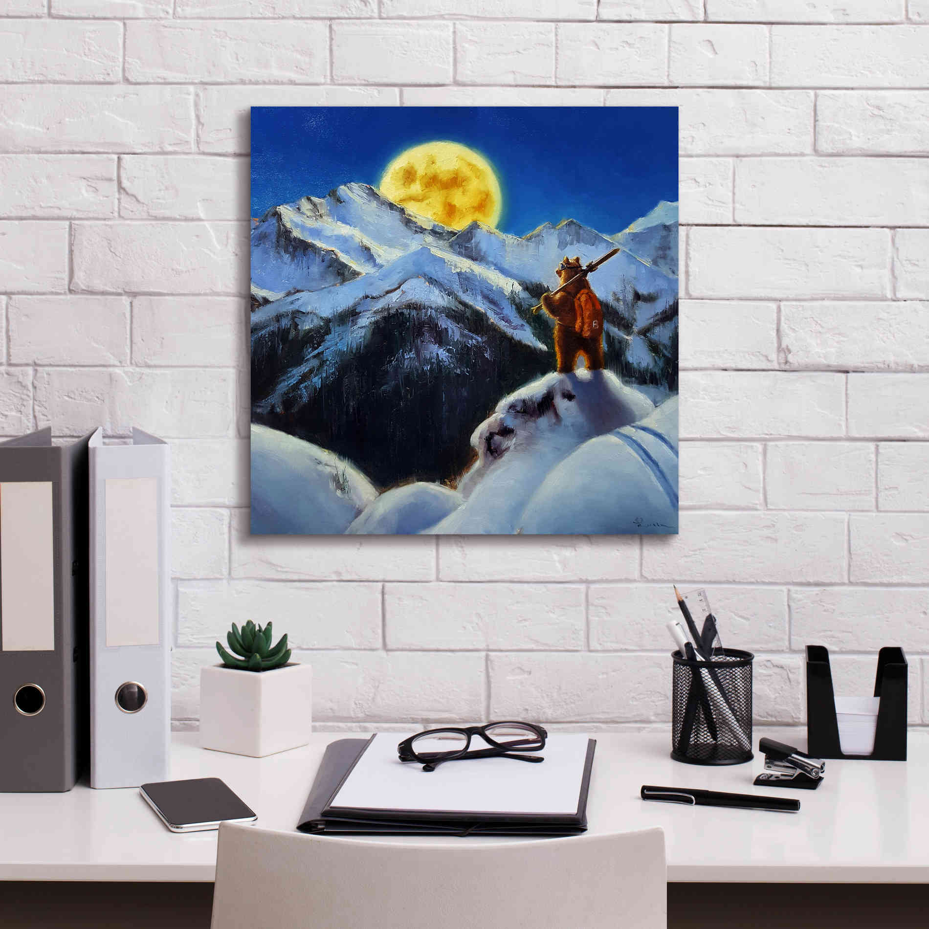 'Night Patrol 2' by Lucia Heffernan, Canvas Wall Art,18x18