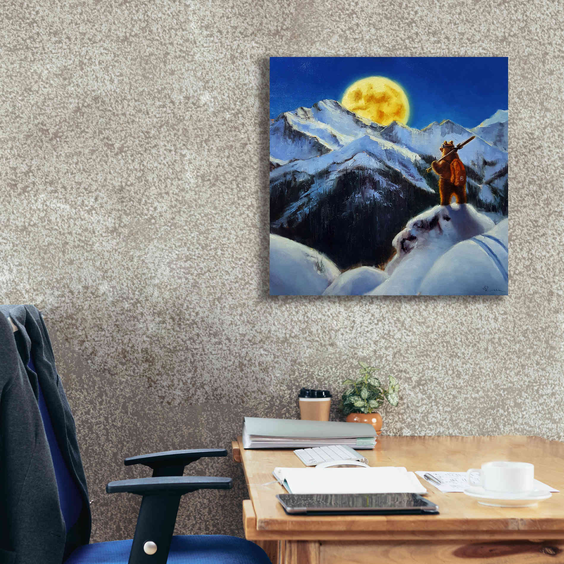 'Night Patrol 2' by Lucia Heffernan, Canvas Wall Art,26x26