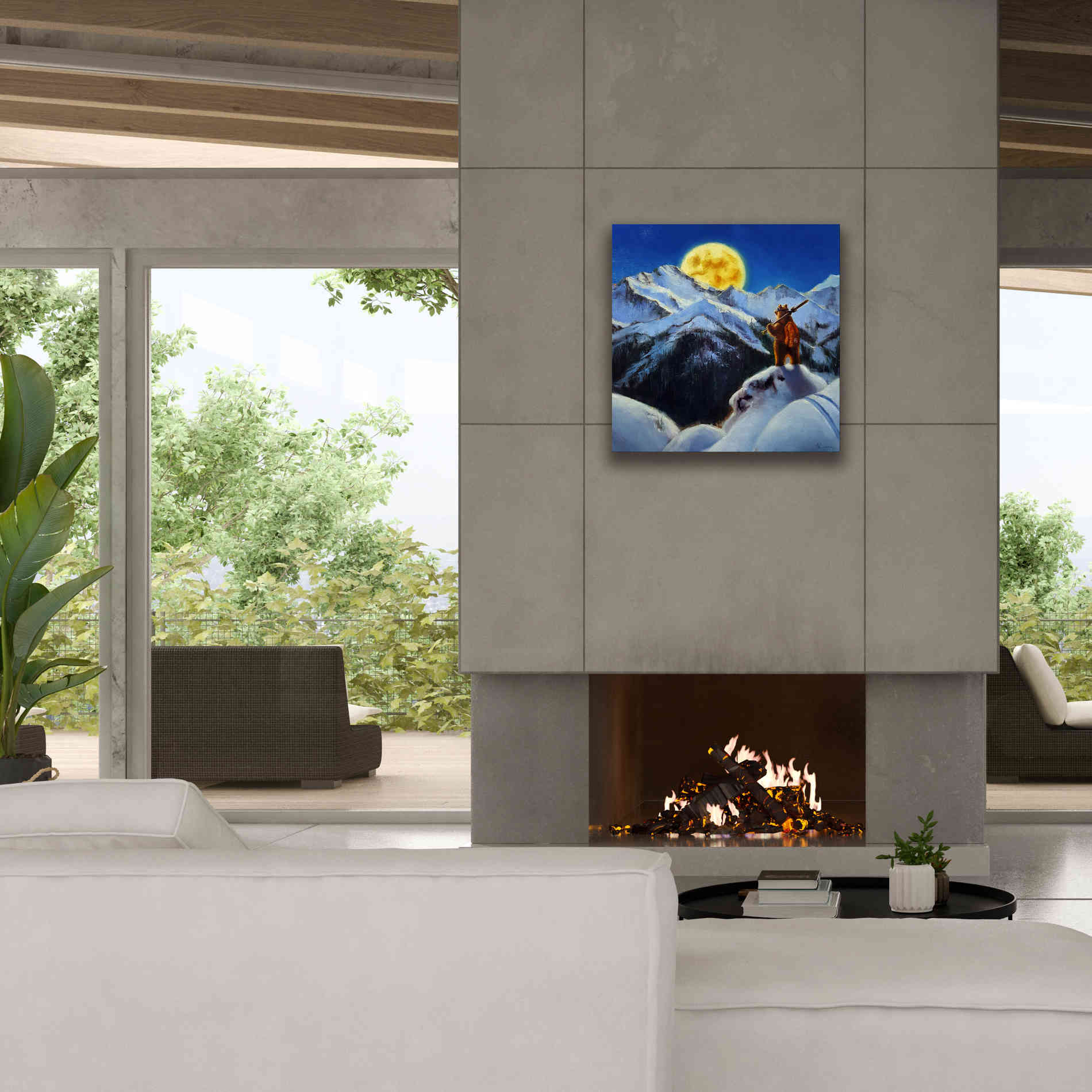 'Night Patrol 2' by Lucia Heffernan, Canvas Wall Art,26x26