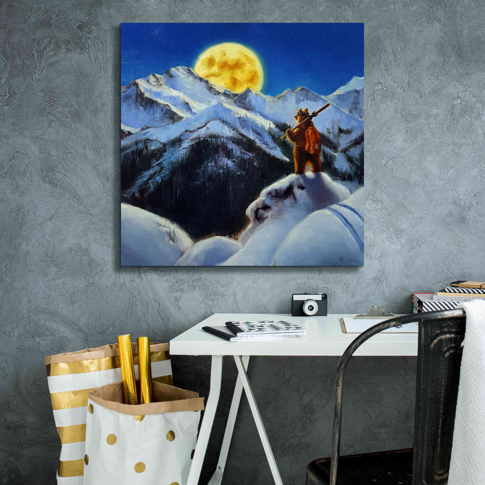 'Night Patrol 2' by Lucia Heffernan, Canvas Wall Art,26x26