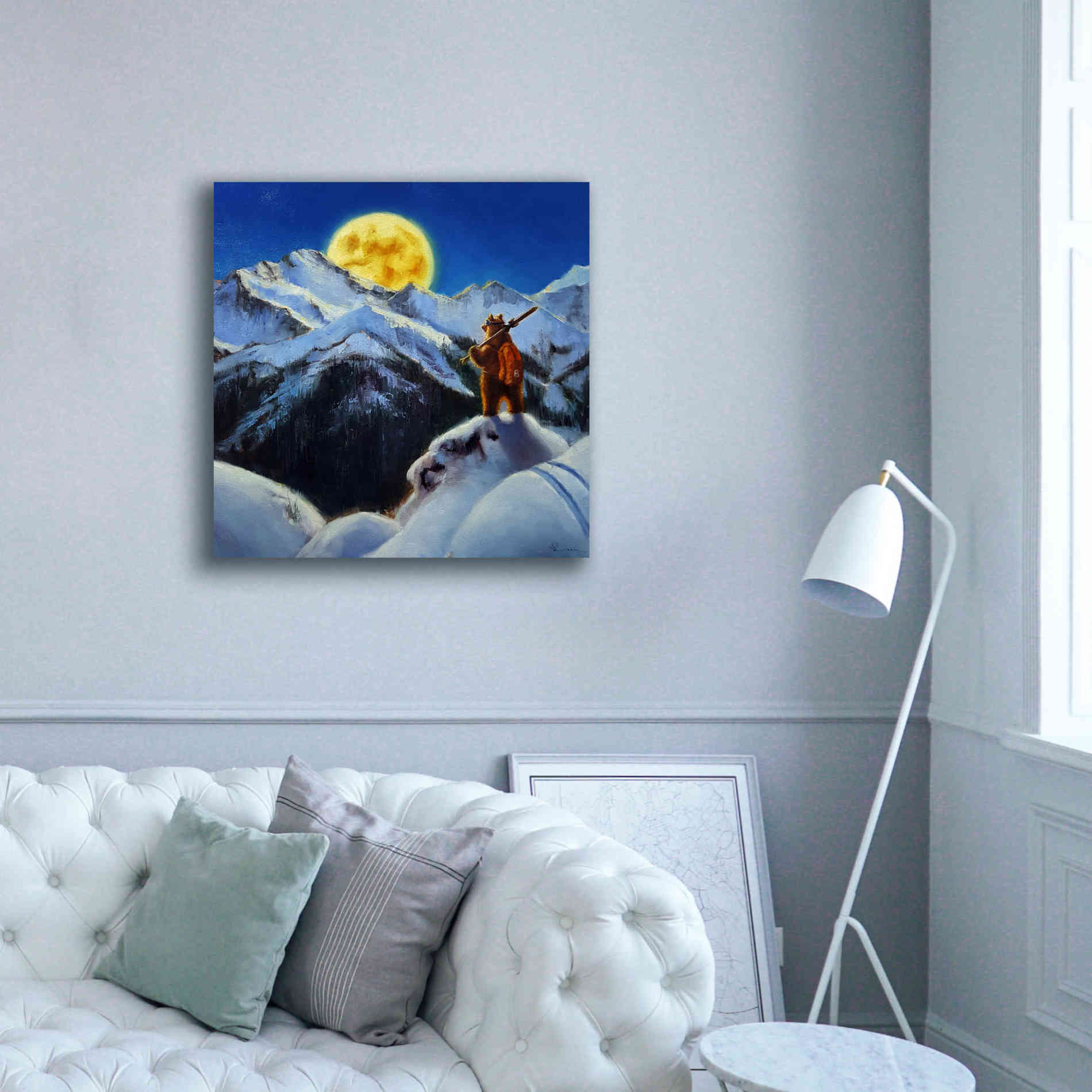 'Night Patrol 2' by Lucia Heffernan, Canvas Wall Art,37x37