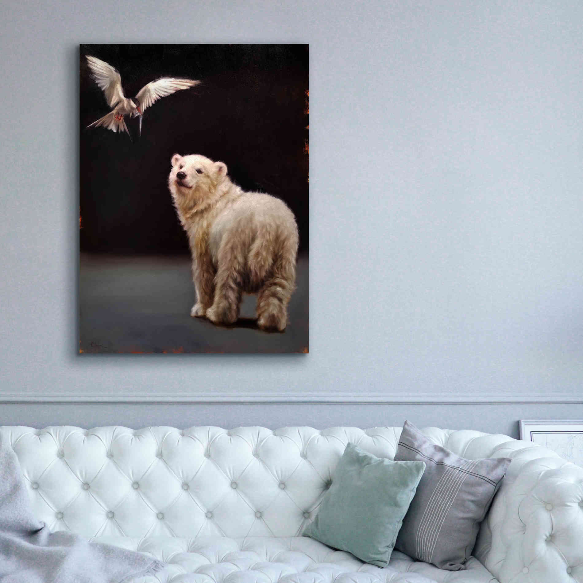'Making Friends' by Lucia Heffernan, Canvas Wall Art,40x54