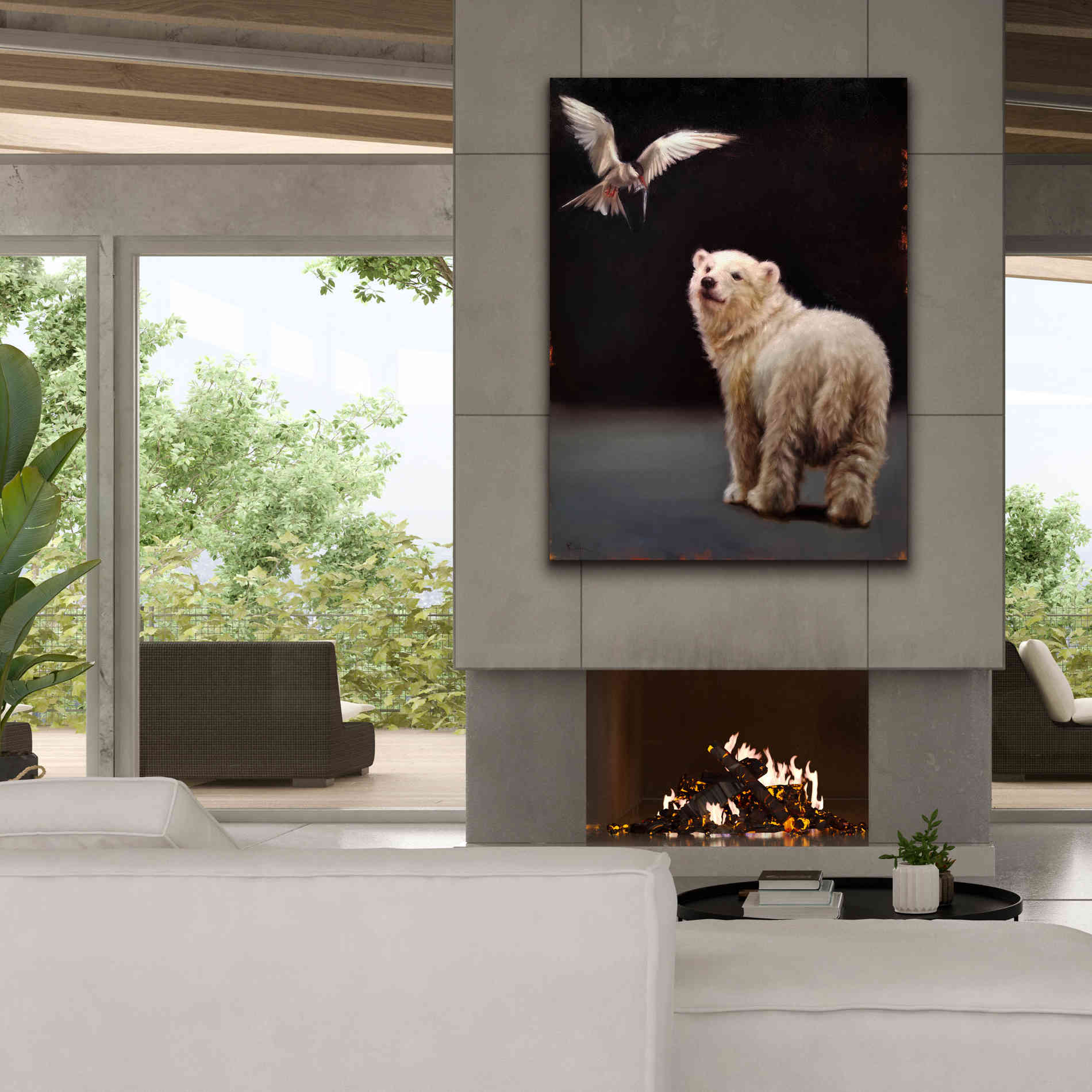 'Making Friends' by Lucia Heffernan, Canvas Wall Art,40x54