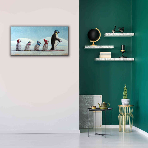 Image of 'Ski School' by Lucia Heffernan, Canvas Wall Art,40x20