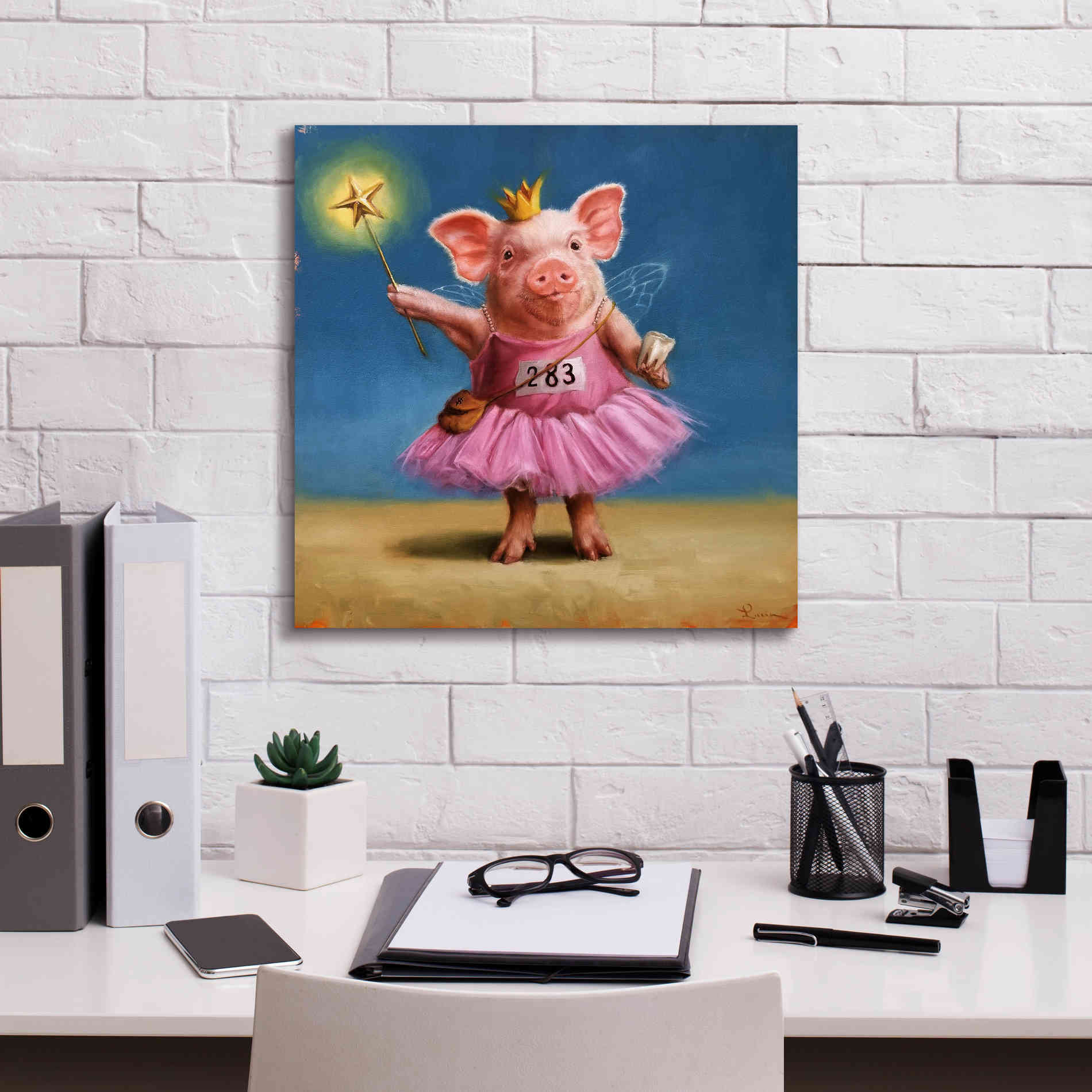 'Tooth Fairy' by Lucia Heffernan, Canvas Wall Art,18x18