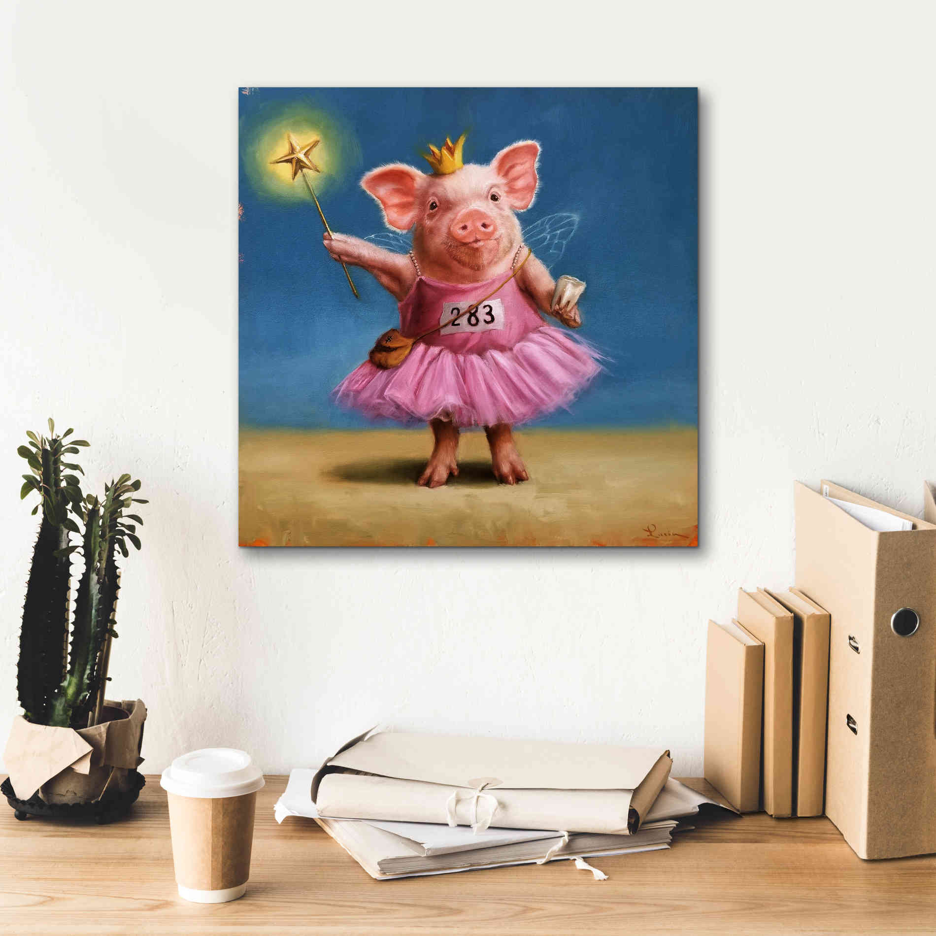 'Tooth Fairy' by Lucia Heffernan, Canvas Wall Art,18x18