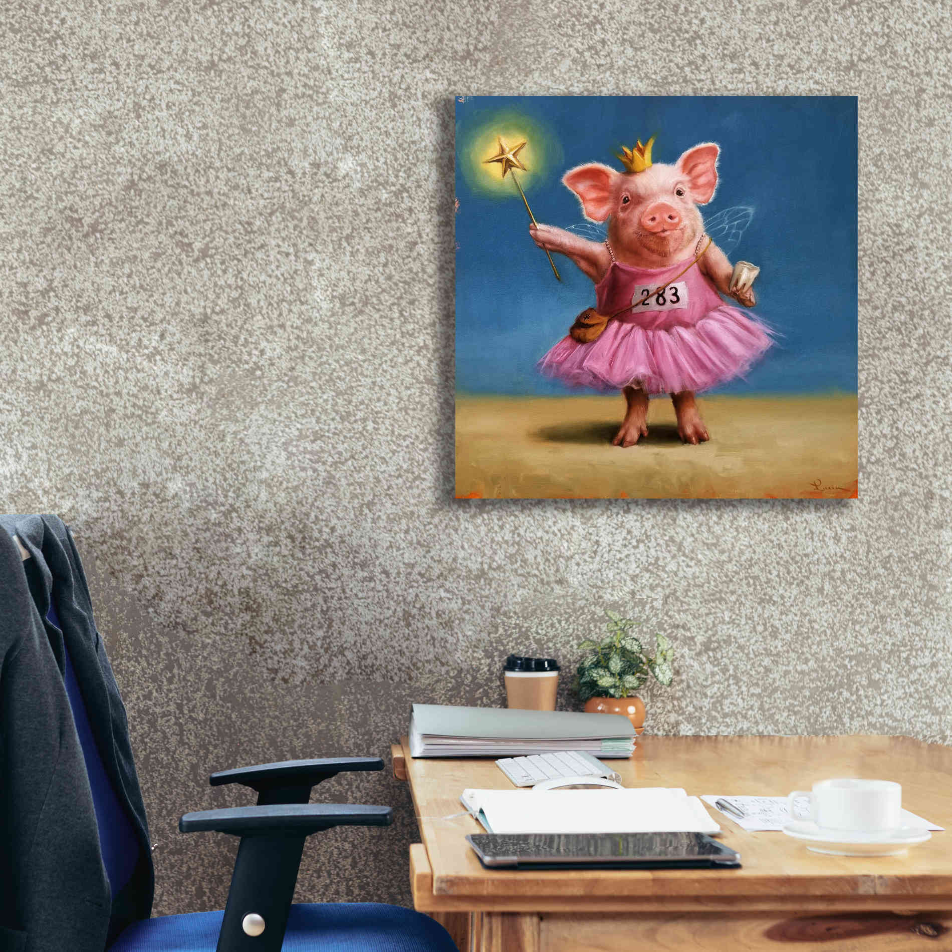 'Tooth Fairy' by Lucia Heffernan, Canvas Wall Art,26x26