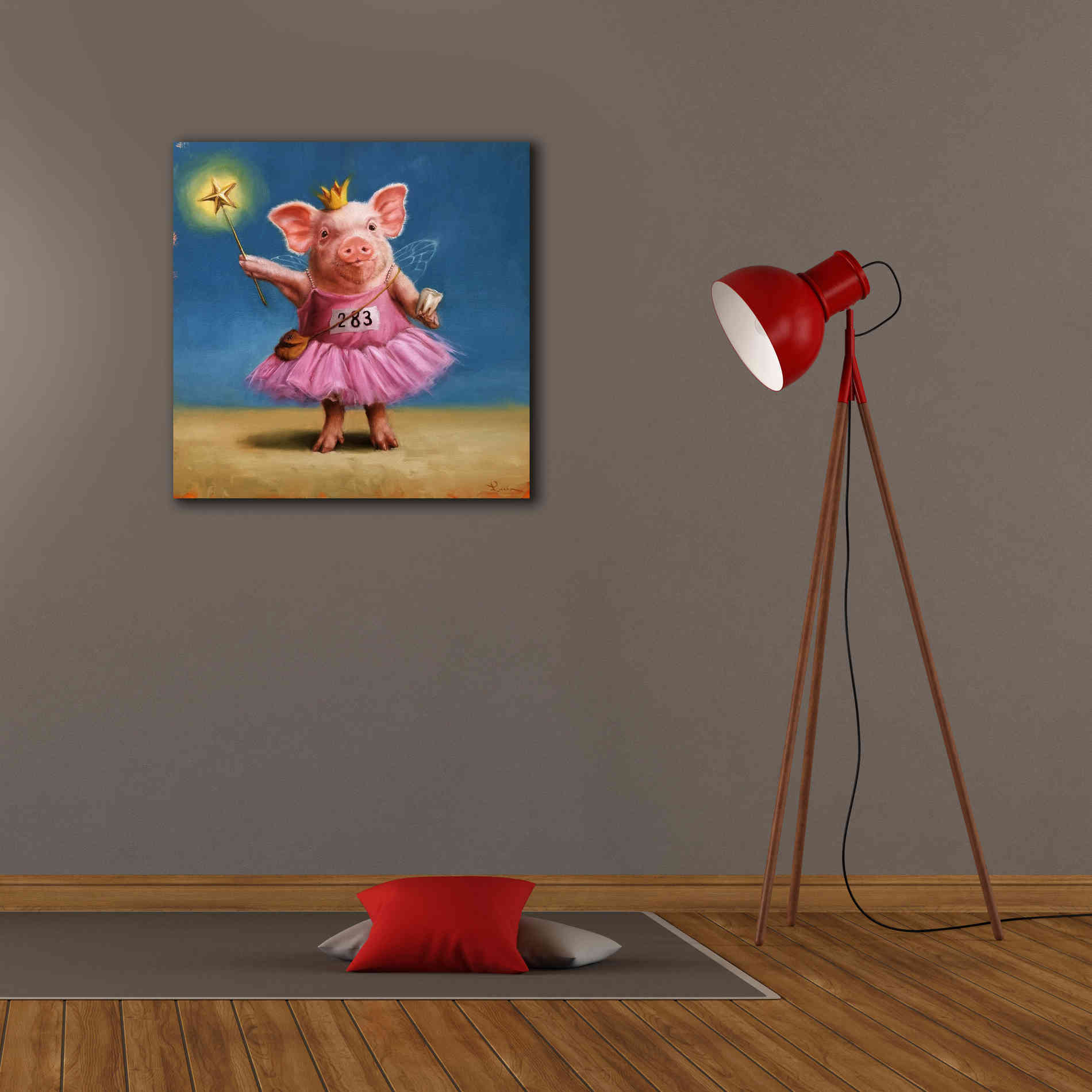 'Tooth Fairy' by Lucia Heffernan, Canvas Wall Art,26x26