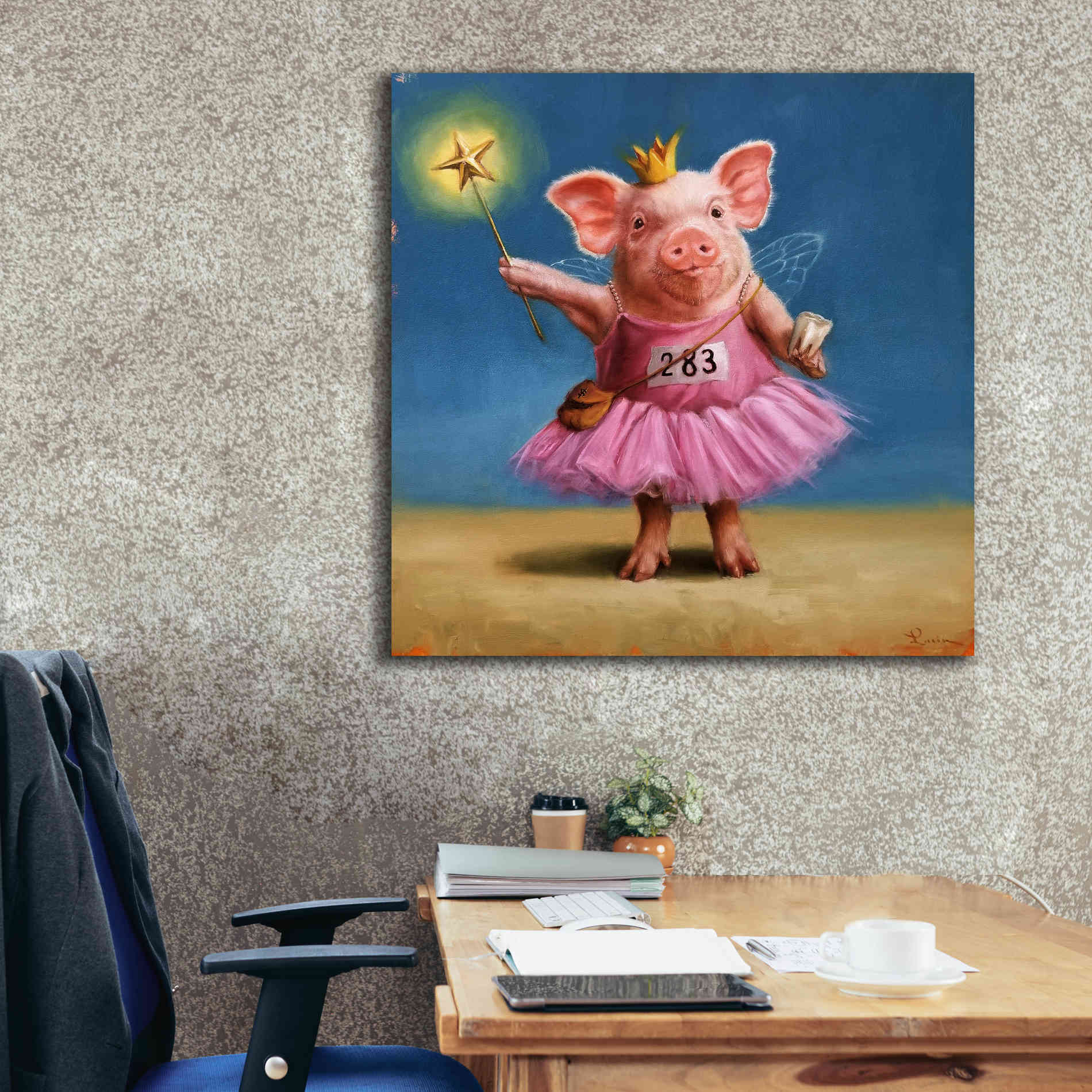 'Tooth Fairy' by Lucia Heffernan, Canvas Wall Art,37x37