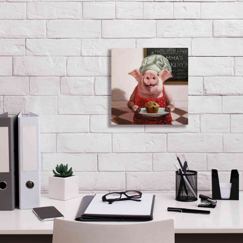 Image of 'Pinkies Bakery' by Lucia Heffernan, Canvas Wall Art,12x12