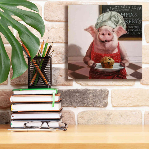 Image of 'Pinkies Bakery' by Lucia Heffernan, Canvas Wall Art,12x12