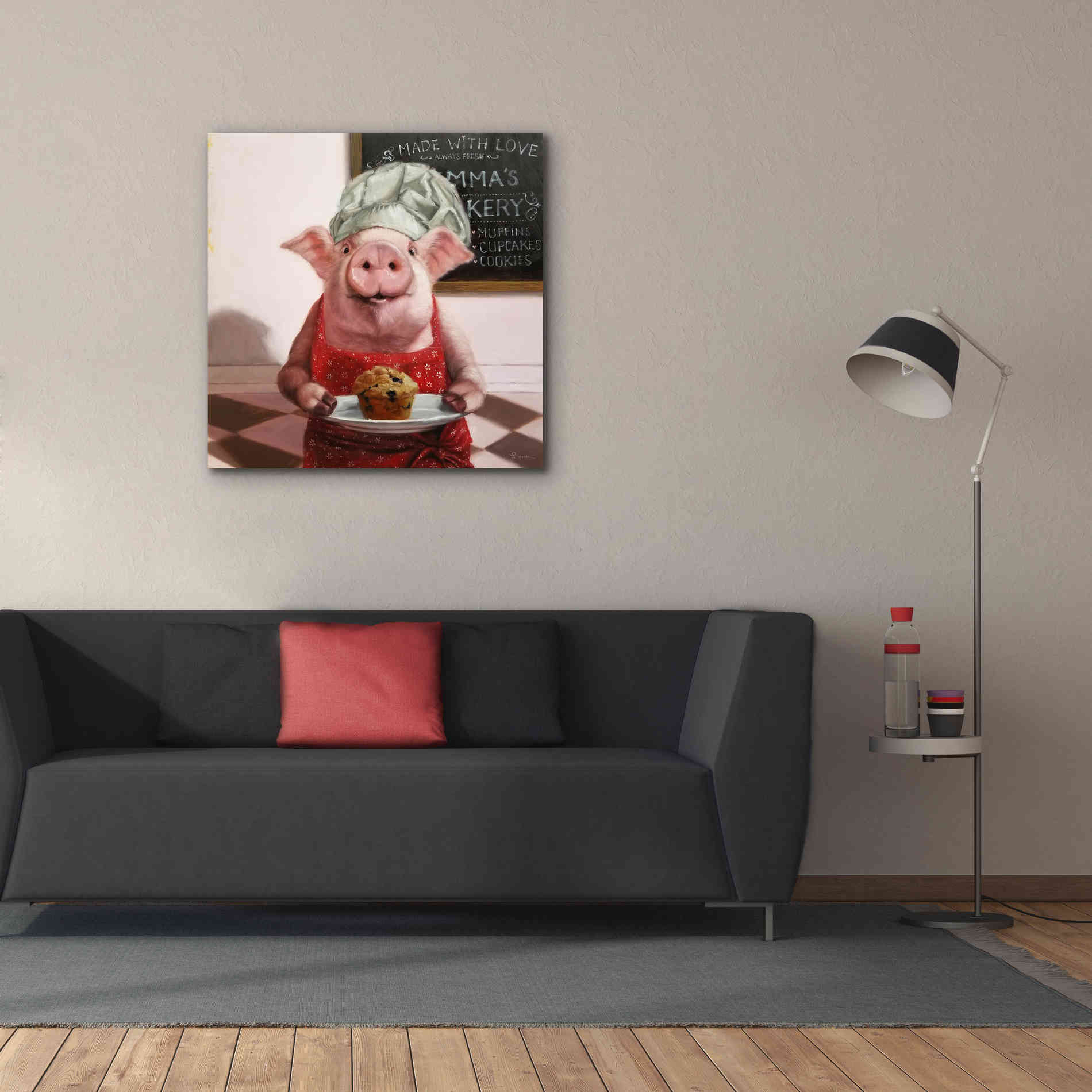 'Pinkies Bakery' by Lucia Heffernan, Canvas Wall Art,37x37