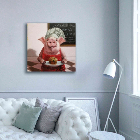 Image of 'Pinkies Bakery' by Lucia Heffernan, Canvas Wall Art,37x37