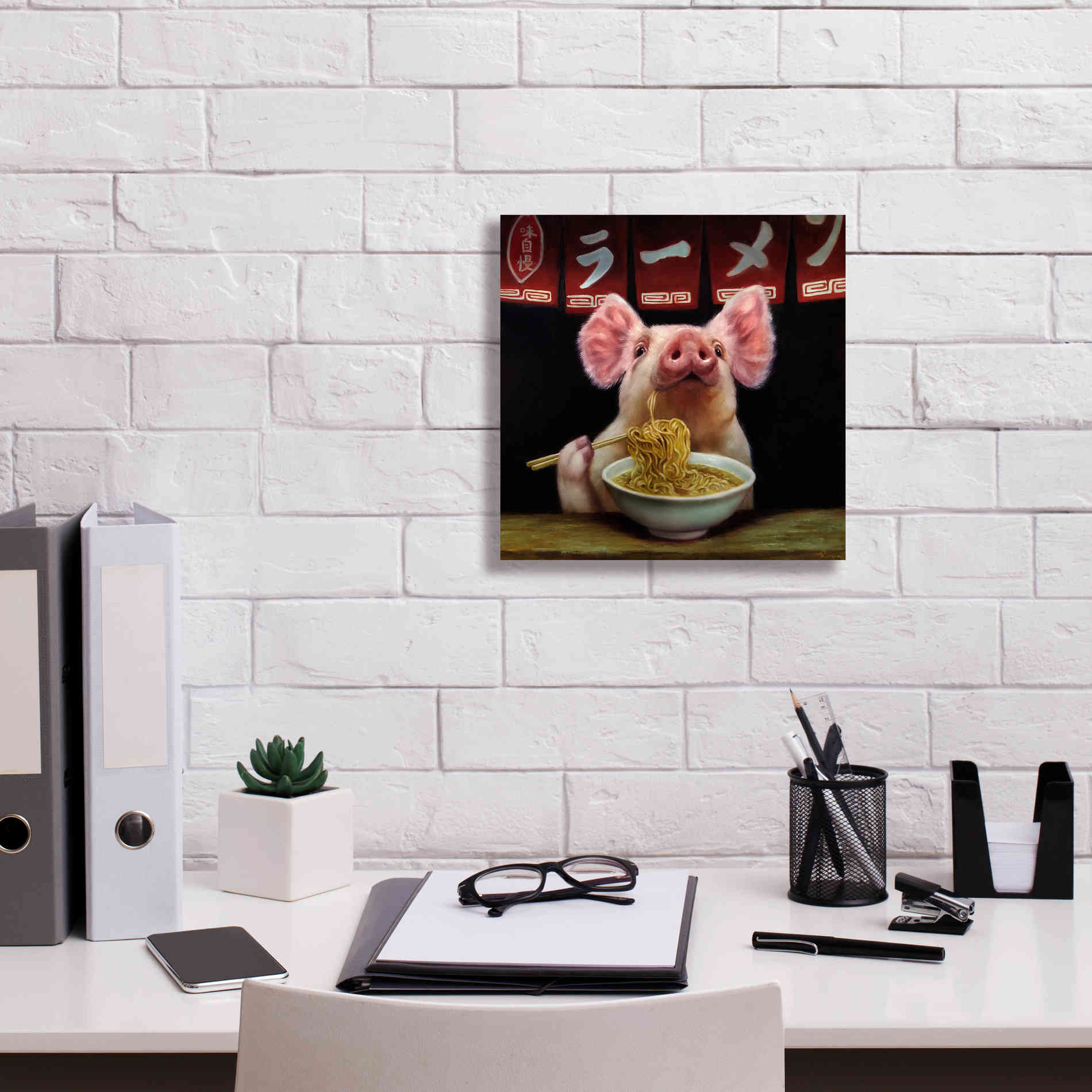 'Oodles of Noodles' by Lucia Heffernan, Canvas Wall Art,12x12