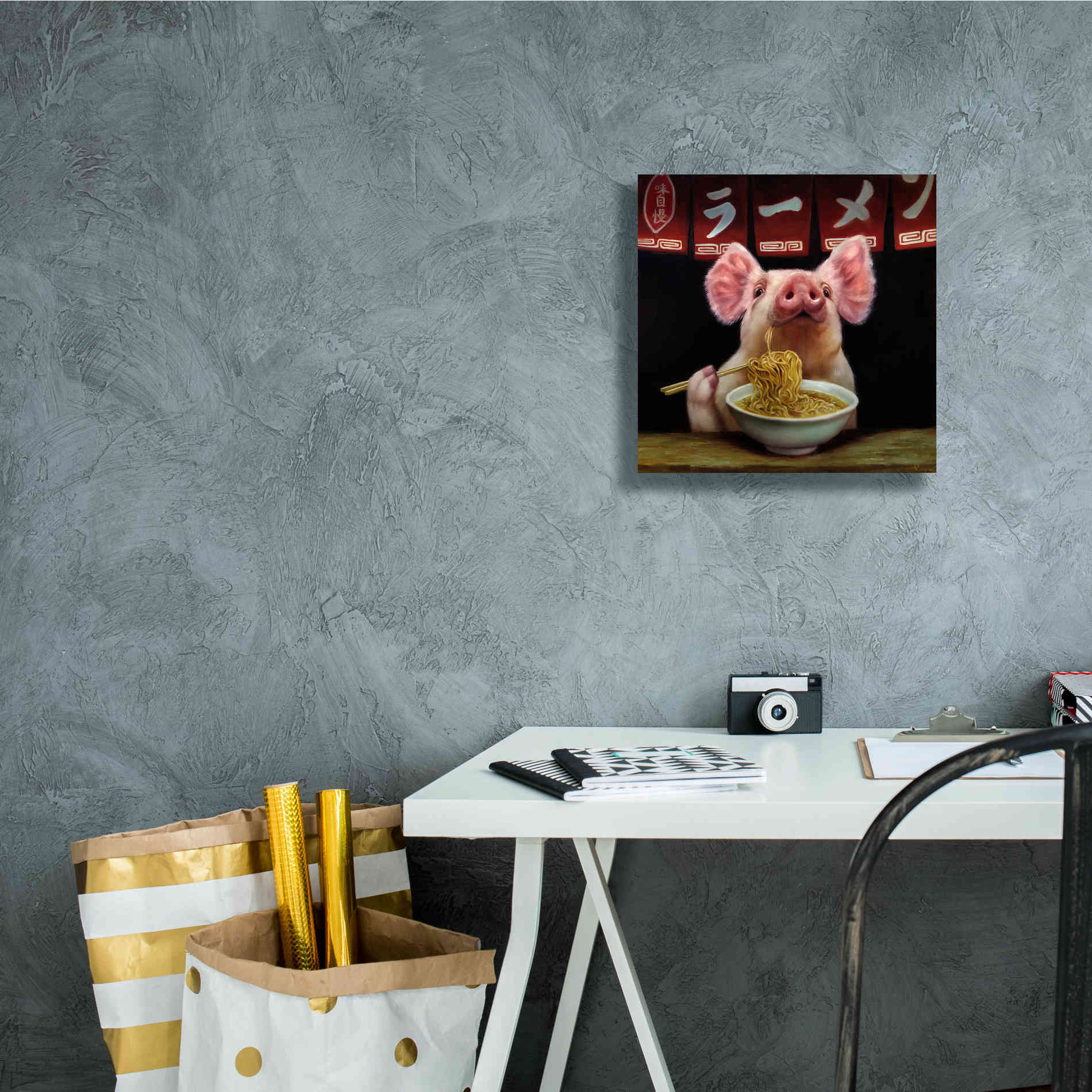 'Oodles of Noodles' by Lucia Heffernan, Canvas Wall Art,12x12