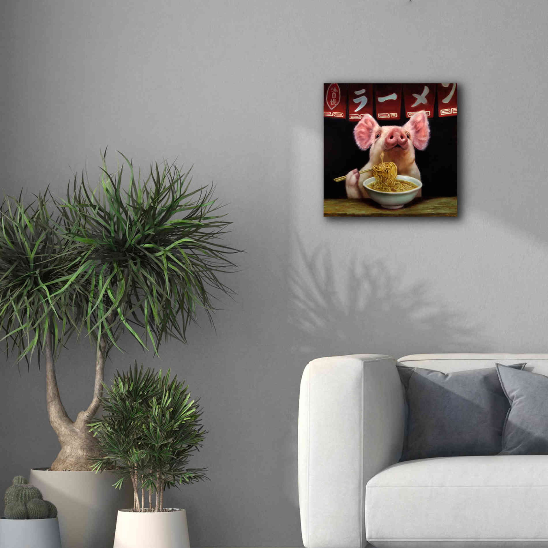 'Oodles of Noodles' by Lucia Heffernan, Canvas Wall Art,18x18