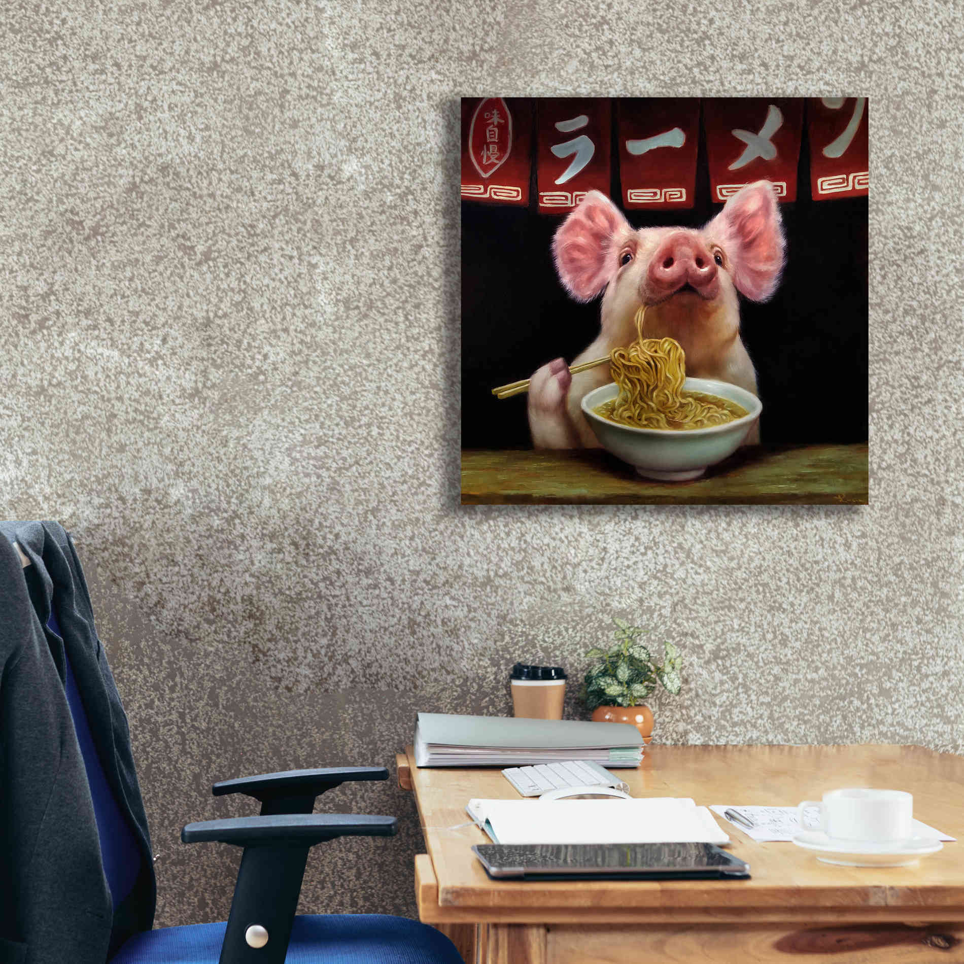 'Oodles of Noodles' by Lucia Heffernan, Canvas Wall Art,26x26