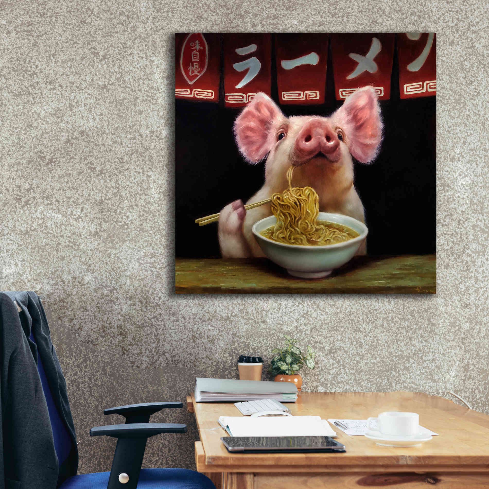 'Oodles of Noodles' by Lucia Heffernan, Canvas Wall Art,37x37