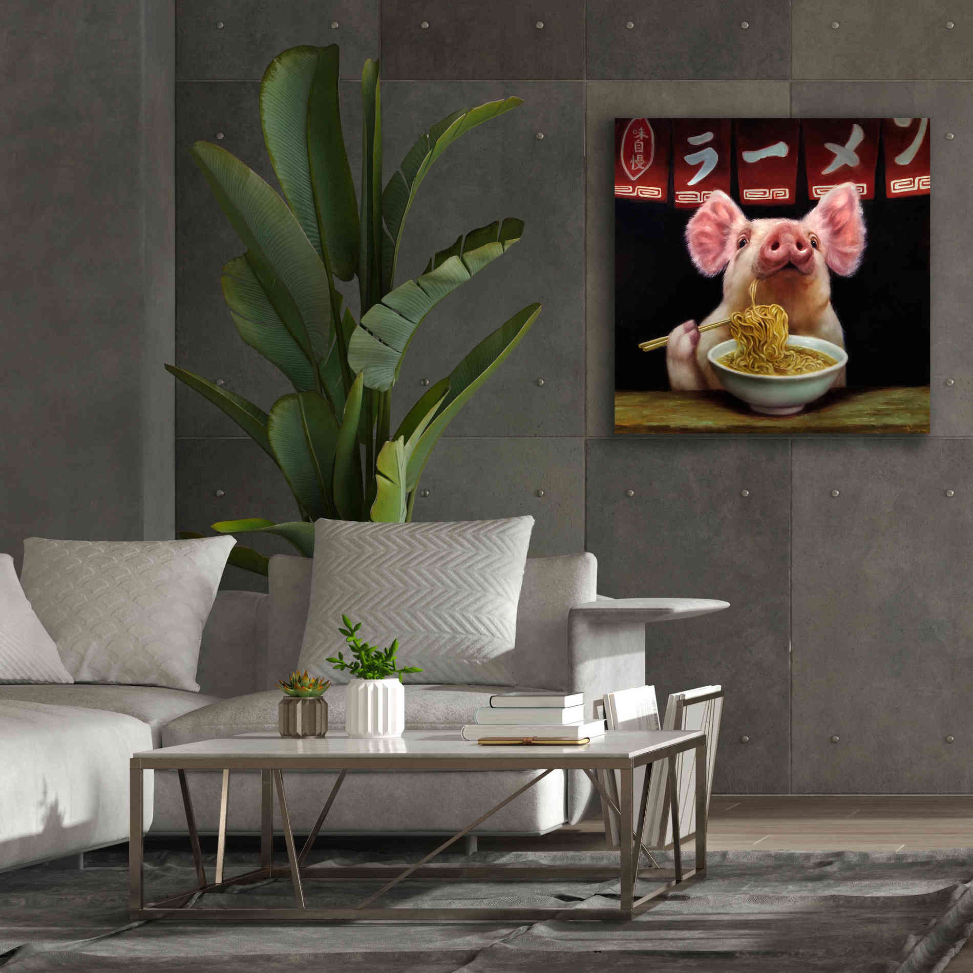 'Oodles of Noodles' by Lucia Heffernan, Canvas Wall Art,37x37