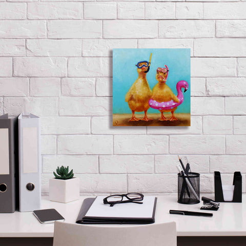 Image of 'Pool Party' by Lucia Heffernan, Canvas Wall Art,12x12