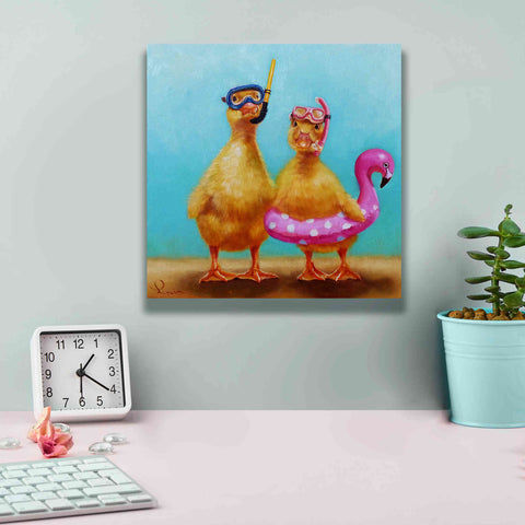 Image of 'Pool Party' by Lucia Heffernan, Canvas Wall Art,12x12