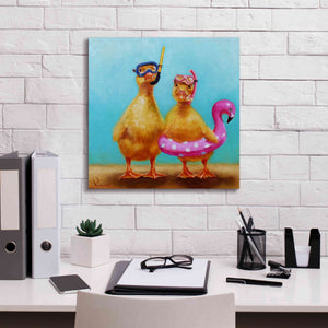 'Pool Party' by Lucia Heffernan, Canvas Wall Art,18x18