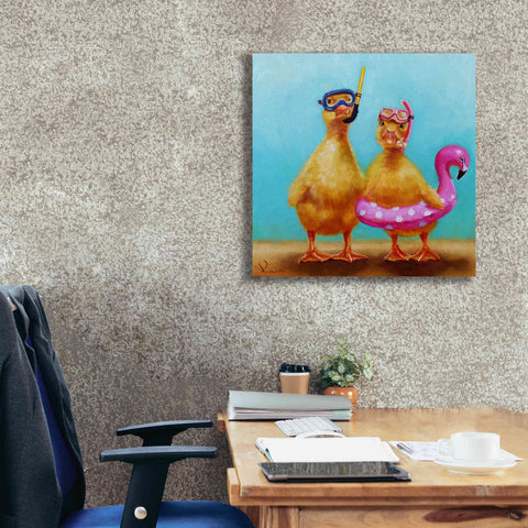Image of 'Pool Party' by Lucia Heffernan, Canvas Wall Art,26x26