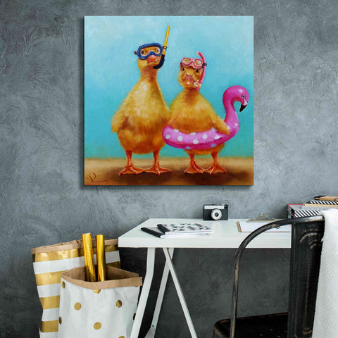 Image of 'Pool Party' by Lucia Heffernan, Canvas Wall Art,26x26