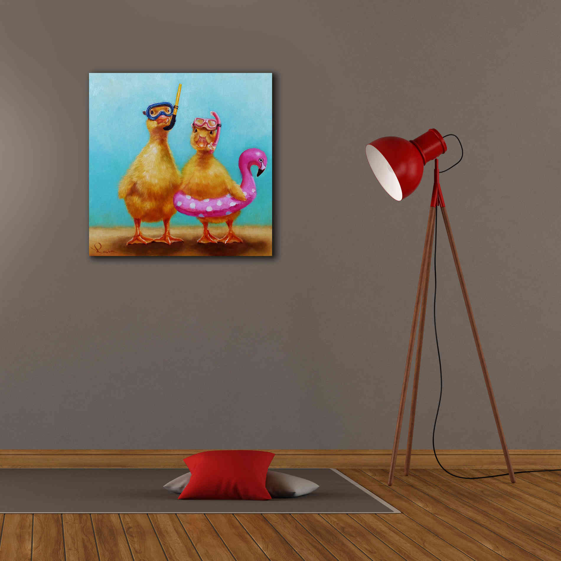 'Pool Party' by Lucia Heffernan, Canvas Wall Art,26x26