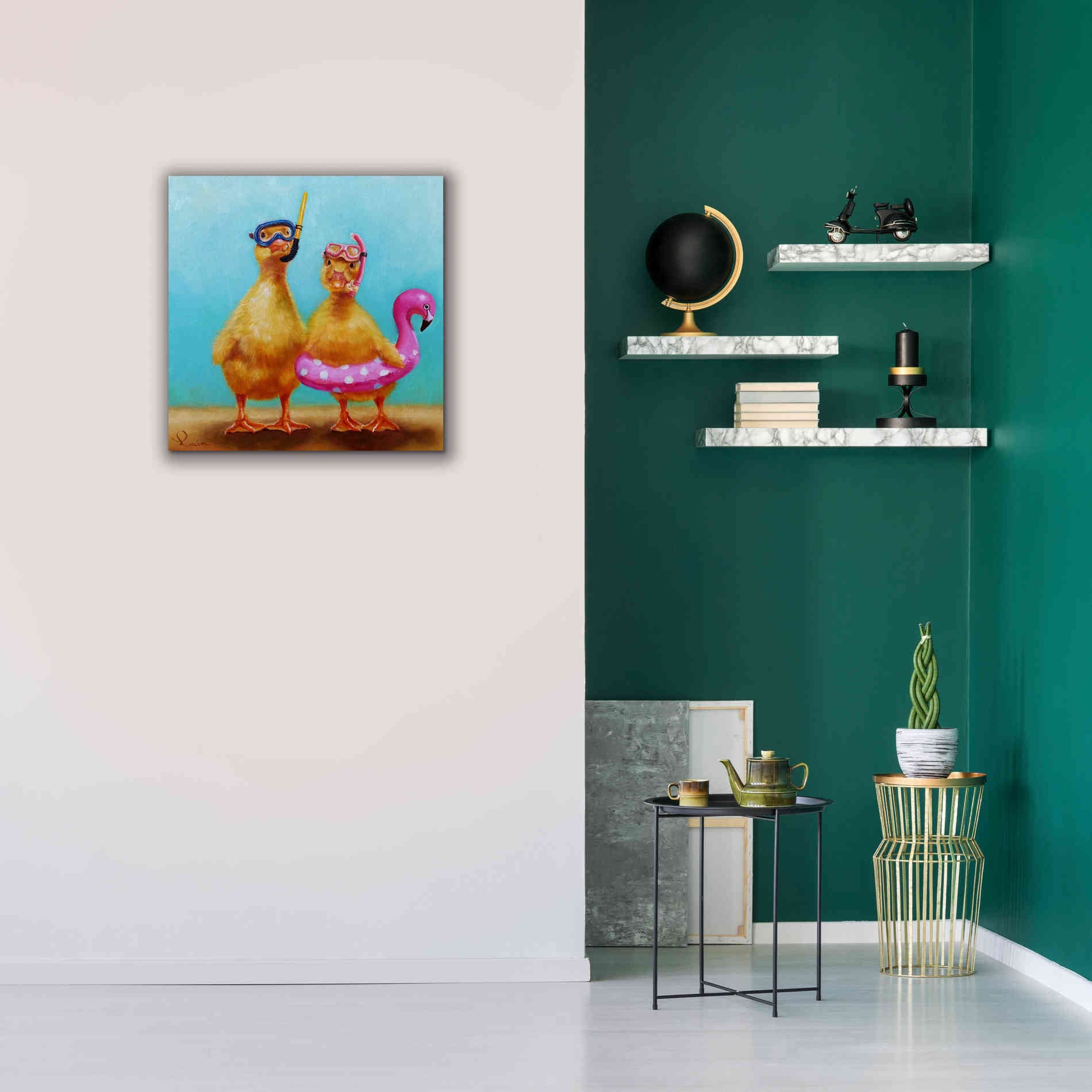 'Pool Party' by Lucia Heffernan, Canvas Wall Art,26x26