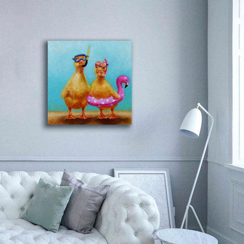 Image of 'Pool Party' by Lucia Heffernan, Canvas Wall Art,37x37