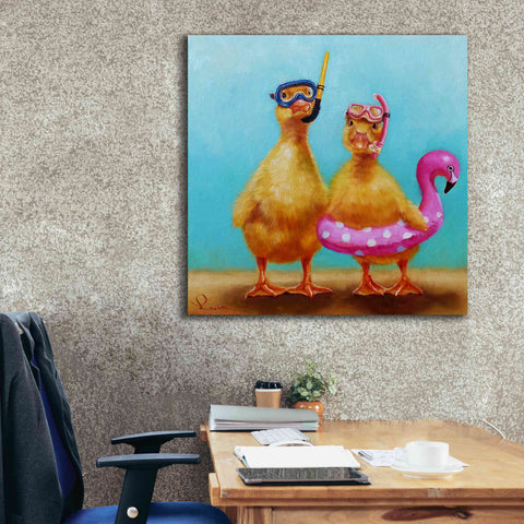 Image of 'Pool Party' by Lucia Heffernan, Canvas Wall Art,37x37