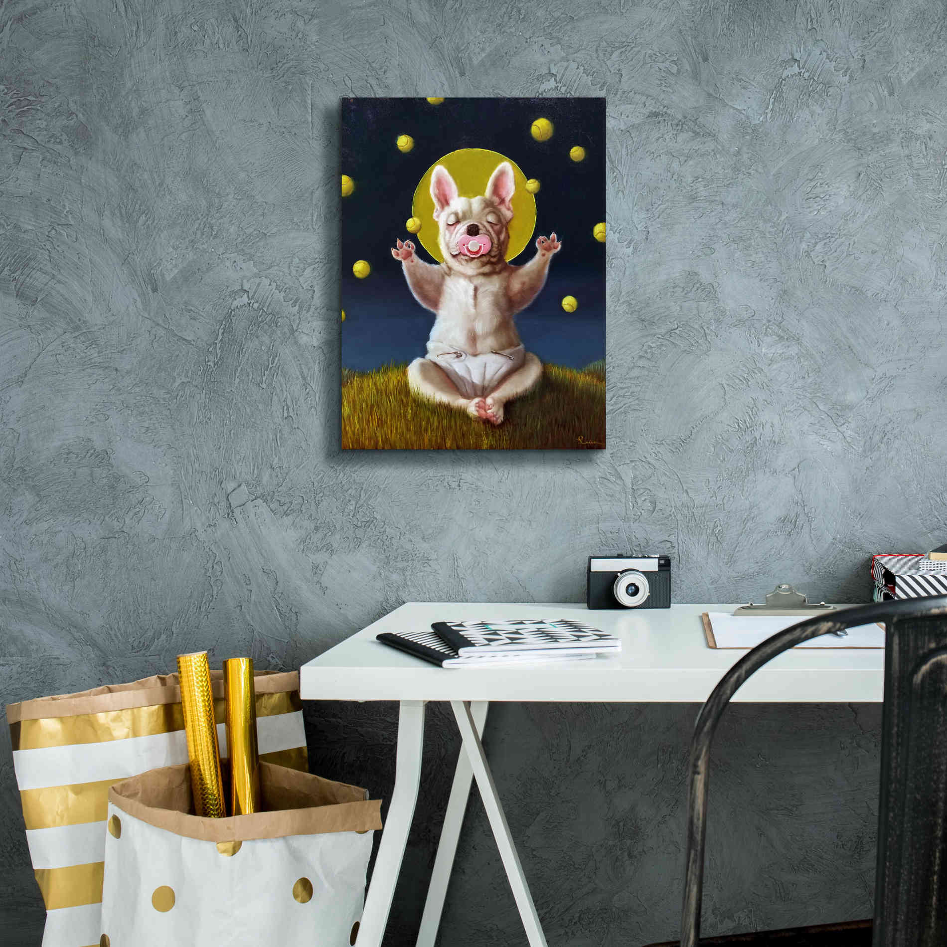 'Puppy Dreams' by Lucia Heffernan, Canvas Wall Art,12x16